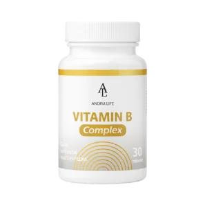 Vitamin B Complex – subalansuotas B grupės vitaminų derinys moterų kasdienybei: padeda palaikyti energiją ir nervų sistemą, o biotinas, niacinas ir riboflavinas prisideda prie normalios odos bei plaukų būklės