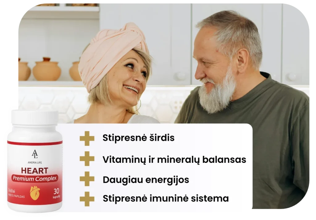 AndraLife Heart Complex pakuotė – širdies sveikatai